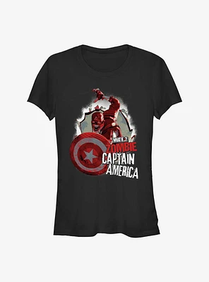 Marvel What If...? Breakthrough Zombie Captain America Girls T-Shirt