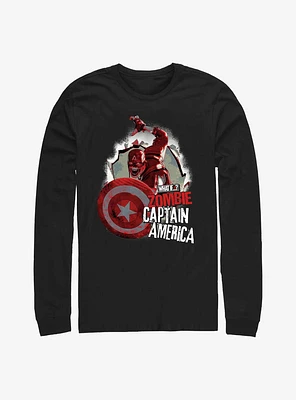 Marvel What If...? Breakthrough Zombie Captain America Long-Sleeve T-Shirt