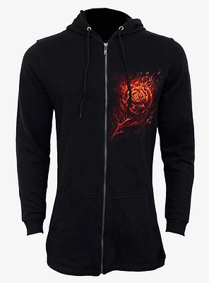 Burnt Rose Fish Tail Zip Hoodie