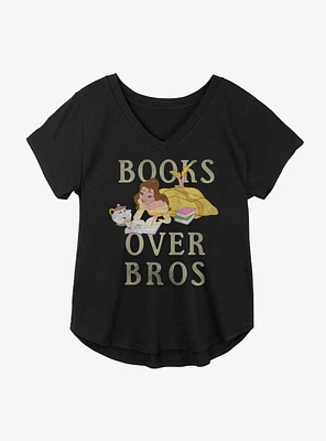 Disney Beauty And The Beast Books Over Bros Girls Plus T-Shirt