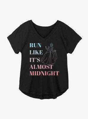 Disney Cinderella Run Like It's Almost Midnight Girls Plus T-Shirt