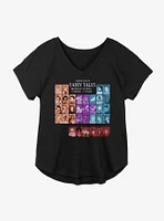 Disney Characters Perodic Table Of Fairy Tales Girls Plus T-Shirt