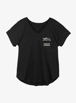 Star Wars The Mandalorian Child Precious Cargo Pocket Girls Plus T-Shirt