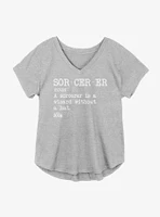 Marvel The Falcon And Winter Soldier Definition Of A Sorcerer Girls Plus T-Shirt