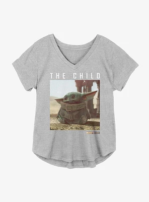 Star Wars The Mandalorian Child Look Girls Plus T-Shirt
