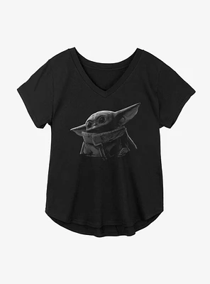 Star Wars The Mandalorian Child Moonrise Girls Plus T-Shirt
