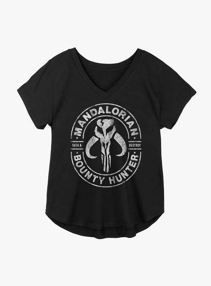 Star Wars The Mandalorian Bounty Hunter Seal Girls Plus T-Shirt