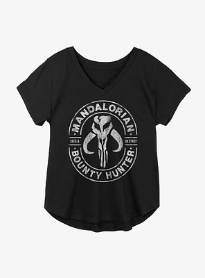 Star Wars The Mandalorian Bounty Hunter Seal Girls Plus T-Shirt