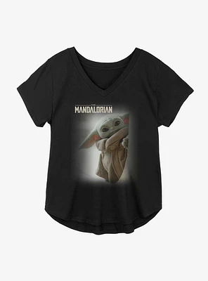 Star Wars The Mandalorian Child Peek Girls Plus T-Shirt