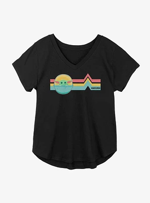 Star Wars The Mandalorian Rainbow Child Girls T-Shirt Plus