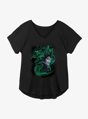 Disney Sleeping Beauty Maleficent Dark Magic Girls Plus T-Shirt