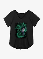 Disney Sleeping Beauty Maleficent Dark Magic Girls Plus T-Shirt
