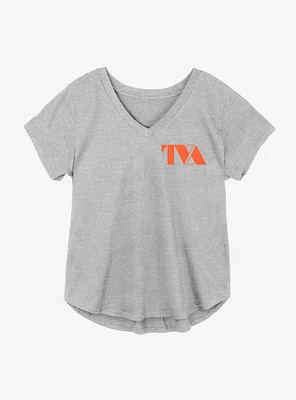Marvel Loki TVA Pocket Logo Girls Plus T-Shirt