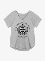 Marvel Loki Time Variance Authority Tagline Girls Plus T-Shirt
