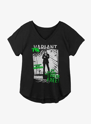 Marvel Loki TVA Time Displacement Girls Plus T-Shirt