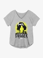 Marvel Loki Love Is A Dagger Girls Plus T-Shirt