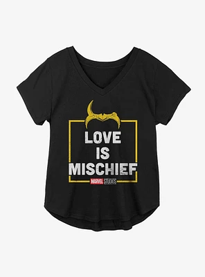 Marvel Loki Love Is Mischief Girls Plus T-Shirt