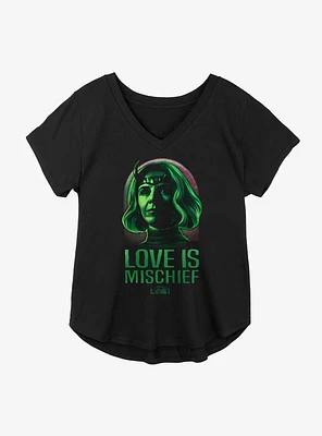 Marvel Loki Love Is Mischief Sylvie Girls Plus T-Shirt