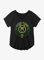 Marvel Loki Clock's Ticking Girls Plus T-Shirt