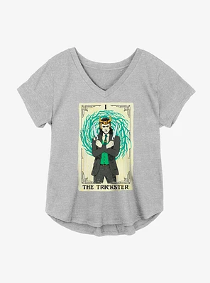Marvel Loki The Trickster Tarot Variant Girls Plus T-Shirt