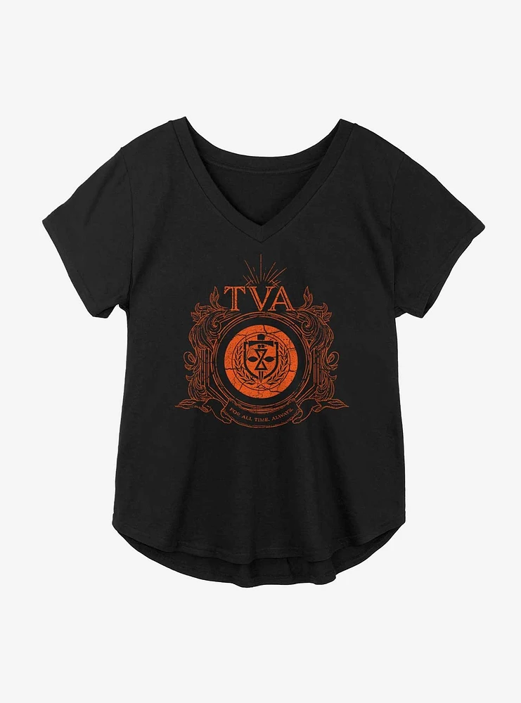 Marvel Loki Time Variance Authority Badge Girls Plus T-Shirt