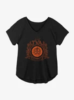 Marvel Loki Time Variance Authority Badge Girls Plus T-Shirt