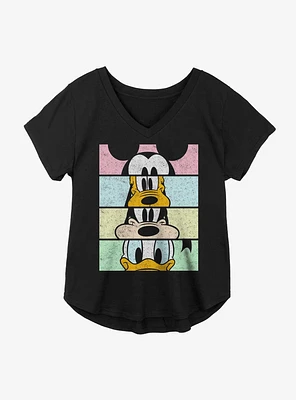 Disney Mickey Mouse Friends Stack Girls Plus T-Shirt