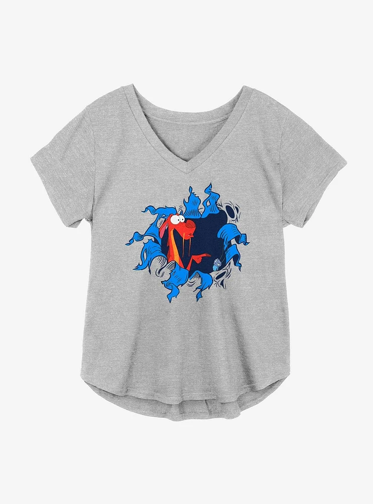 Disney Mulan Mushu & Cri-kee Girls Plus T-Shirt