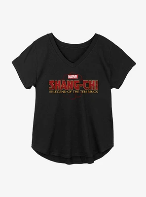 Marvel Shang-Chi And The Legend Of Ten Rings Title Logo Girls Plus T-Shirt