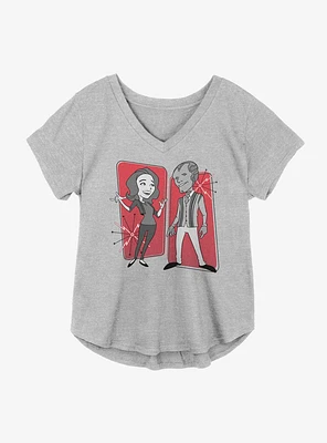 Marvel WandaVision Retro Panels Girls Plus T-Shirt