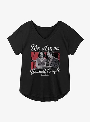 Marvel WandaVision Romantic Unusual Couple Girls Plus T-Shirt