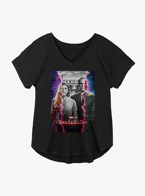 Marvel WandaVision Teaser Poster Girls Plus T-Shirt