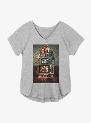 Marvel WandaVision Through The Years Girls Plus T-Shirt