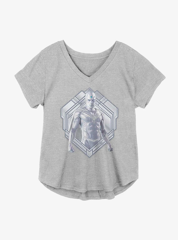 Marvel WandaVision White Vision Girls Plus T-Shirt