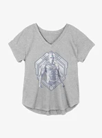 Marvel WandaVision White Vision Girls Plus T-Shirt