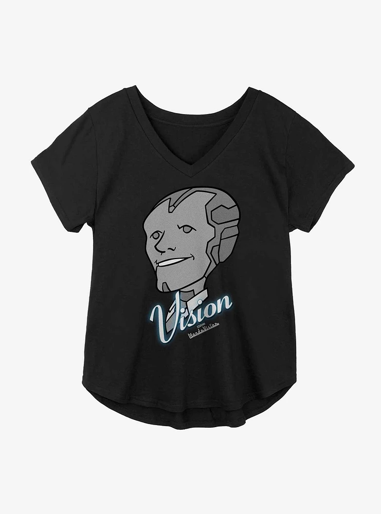 Marvel WandaVision Vision Grins Girls Plus T-Shirt