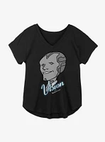 Marvel WandaVision Vision Grins Girls Plus T-Shirt