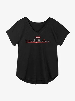 Marvel Wandavion Title Logo Girls Plus T-Shirt