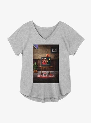 Marvel WandaVision Halloween Episode Poster Girls Plus T-Shirt