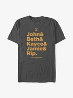 Yellowstone Name Stack T-Shirt