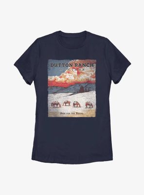 Yellowstone Dutton Ranch Poster Womens T-Shirt