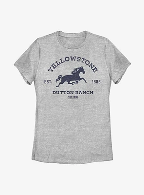 Yellowstone Dutton Ranch Badge Womens T-Shirt