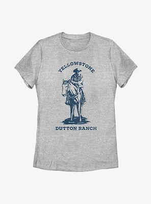 Yellowstone Dutton Ranch Distressed Womens T-Shirt
