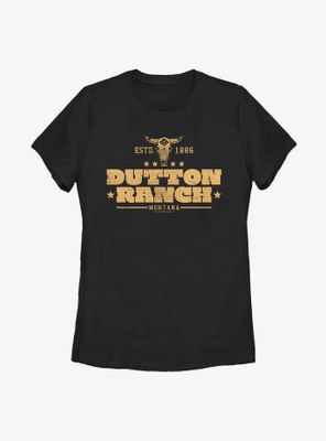 Yellowstone Dutton Ranch Est. 1886 Womens T-Shirt