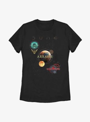 Dune Prime Planets Womens T-Shirt