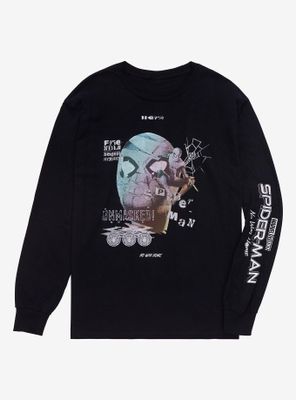 Marvel Spider-Man: No Way Home Spider-Man Unmasked Long Sleeve T-Shirt - BoxLunch Exclusive