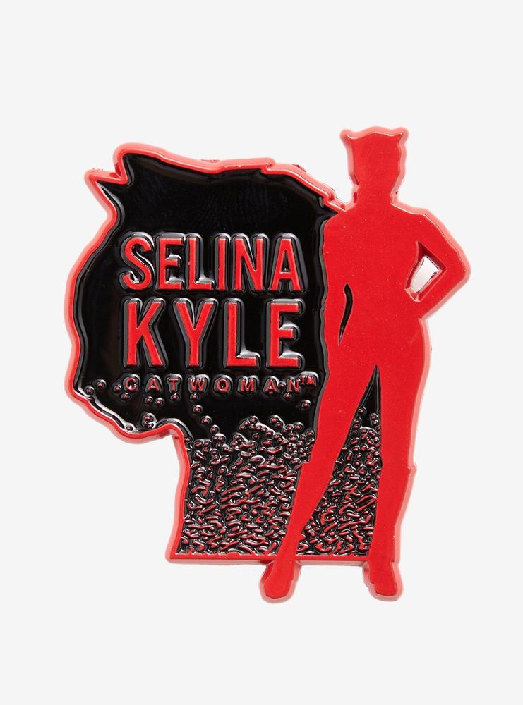 DC Comics The Batman Selina Kyle Catwoman Silhouette Enamel Pin - BoxLunch Exclusive