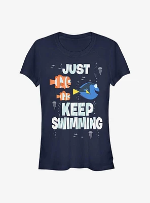 Disney Pixar Finding Nemo Just Keep Swimming Girls T-Shirt