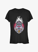 Disney The Little Mermaid Sugar Skull Ursula Girls T-Shirt