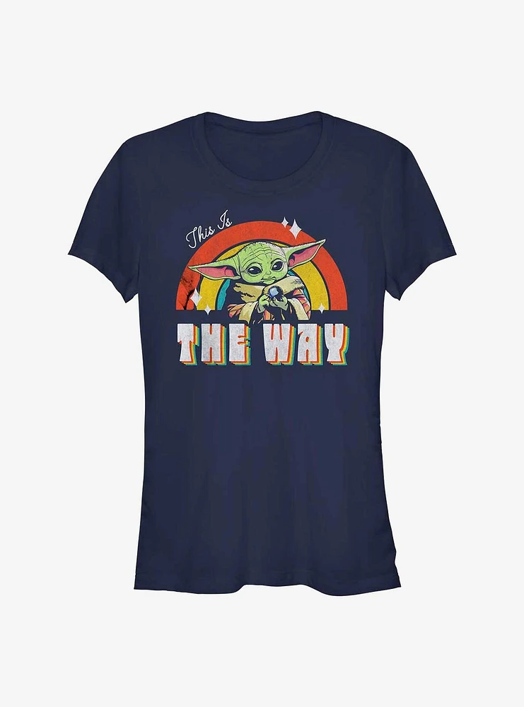 Star Wars The Mandalorian This Is Way Rainbow Girls T-Shirt